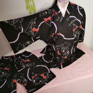 Black Kuromi Outfit Size Small Top + Shorts Cosplay Sleepwear Halloween Kawaii